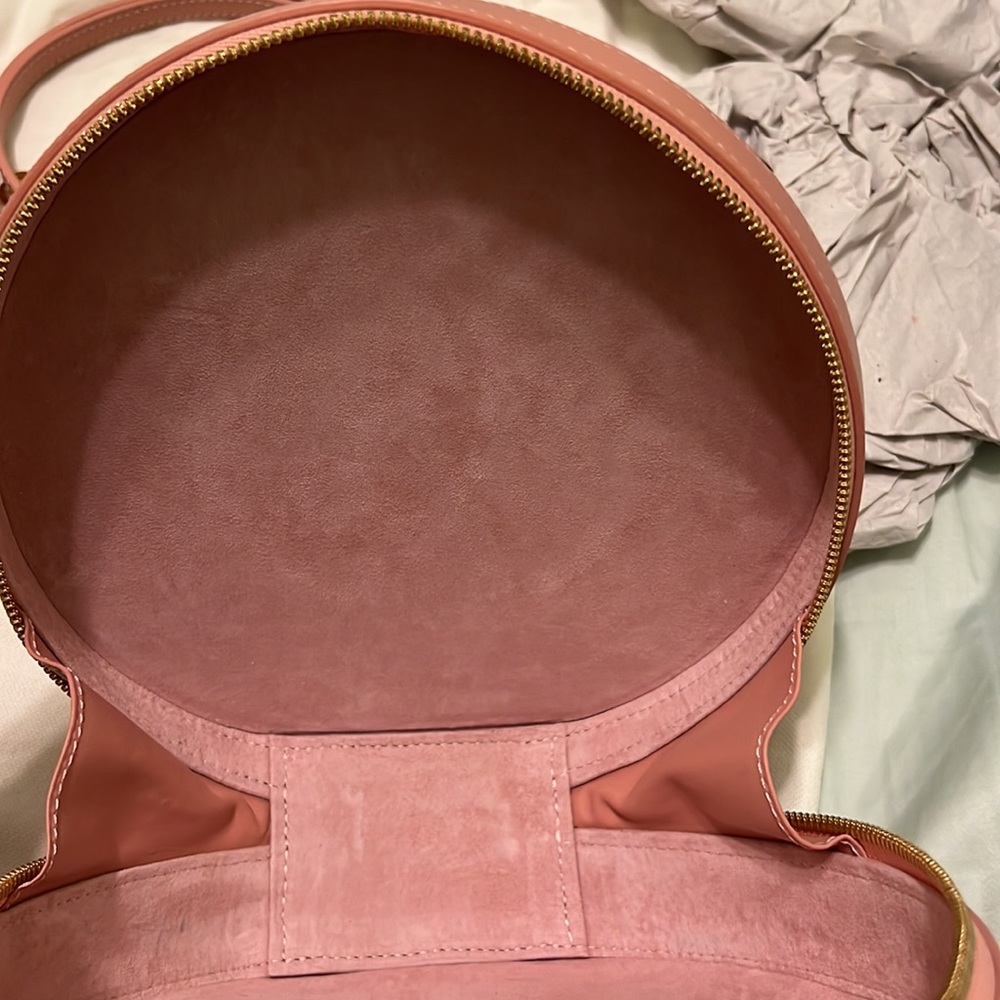 Mansur Gavriel Circle Crossbody Bag in Coral - Picture 8 of 12